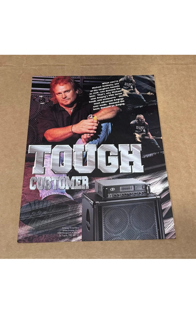 AMPEG AMPS - MICHAEL ANTHONY of VAN HALEN - 1999 Print Advertisement
