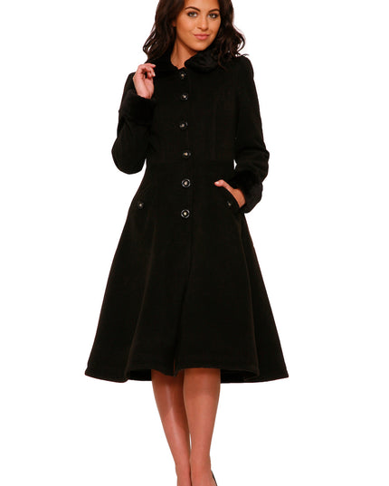 4040 Black Swing Coat