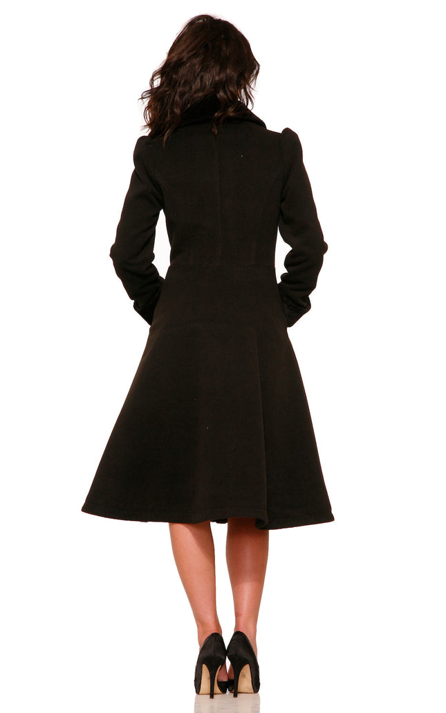 4040 Black Swing Coat