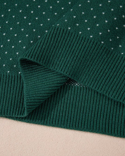 Plus Size Christmas Snowflake Crewneck Sweater