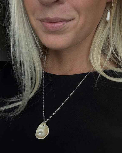 Oyster Shell Pendant Necklace