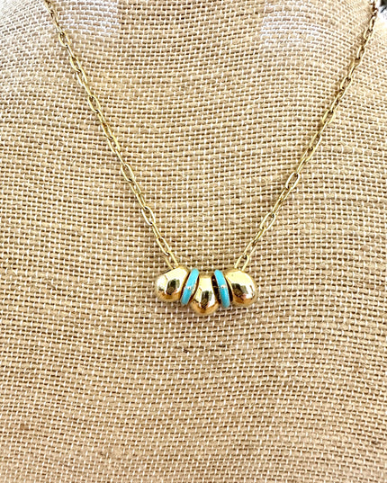 Chunky Teardrop Bead Necklace