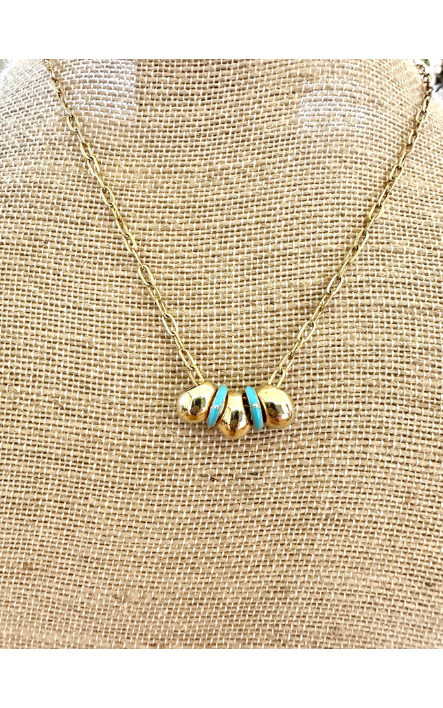 Chunky Teardrop Bead Necklace