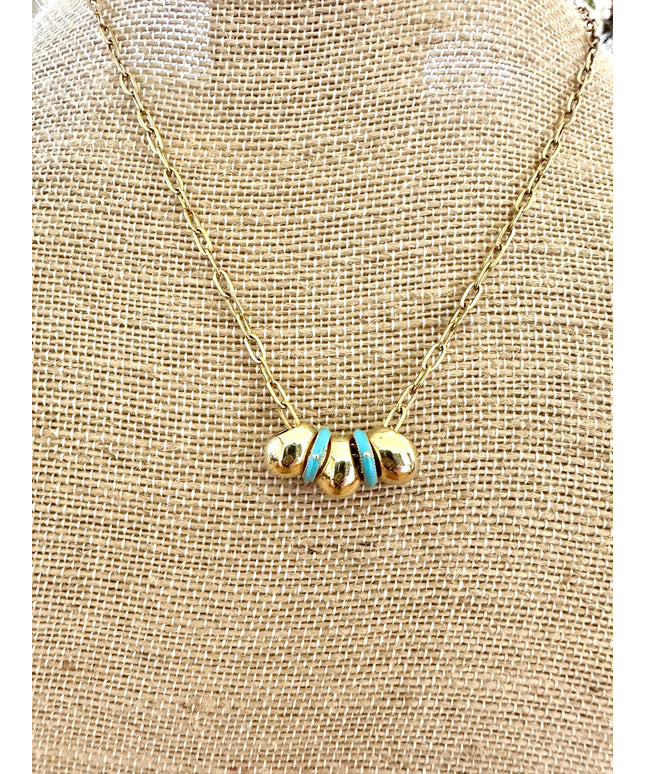 Chunky Teardrop Bead Necklace