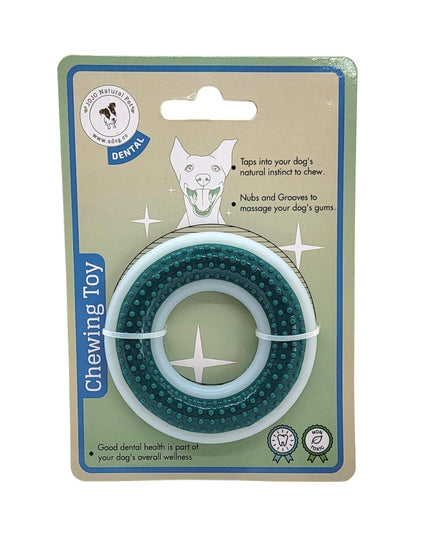 TPR & Nylon Dental Chew Ring Toy for Dogs - Ideal for Aggressive Chewers – (4" Diameter)