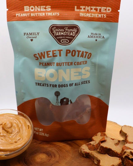 Peanut Butter Sweet Potato Bones