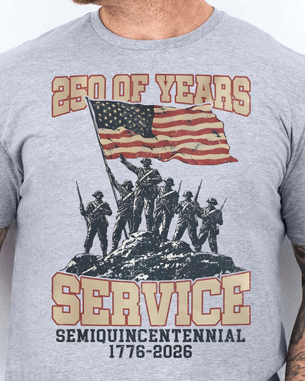 250 Years Of Service Shirt | Happy 250th Birthday USA Shirt | America 250th Anniversary Tee | Independence Day T-Shirt 682562
