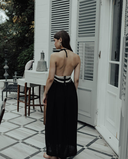 Rey Lace Dress — Black