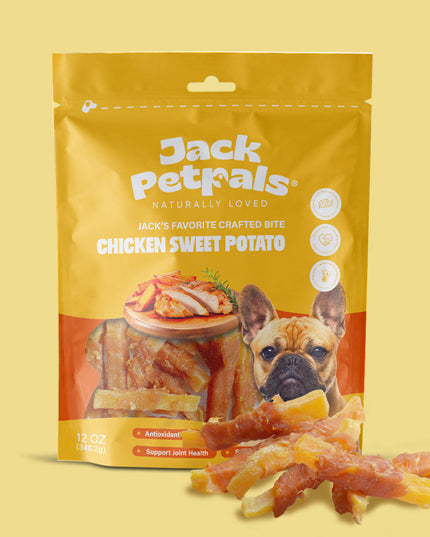 Jack PetPals Crafted Bite Chicken Sweet Potato Dog Treats (12oz)