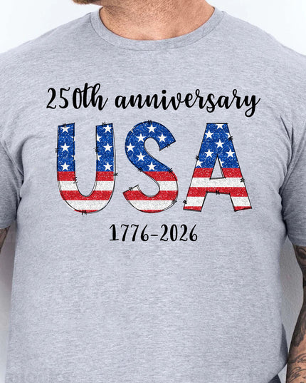 Happy 250 Years Birthday USA Shirt | America Anniversary | 4th of July Shirt | Independence Day Shirt 682482
