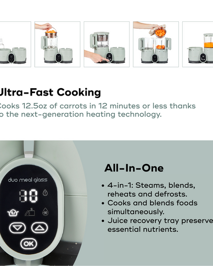Duo Meal Glass Pro Baby Food Maker