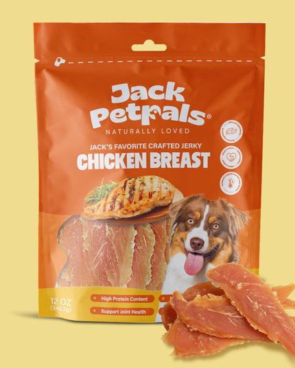Jack PetPals Handcrafted Jerky Chicken Breast Dog Treats (12oz)