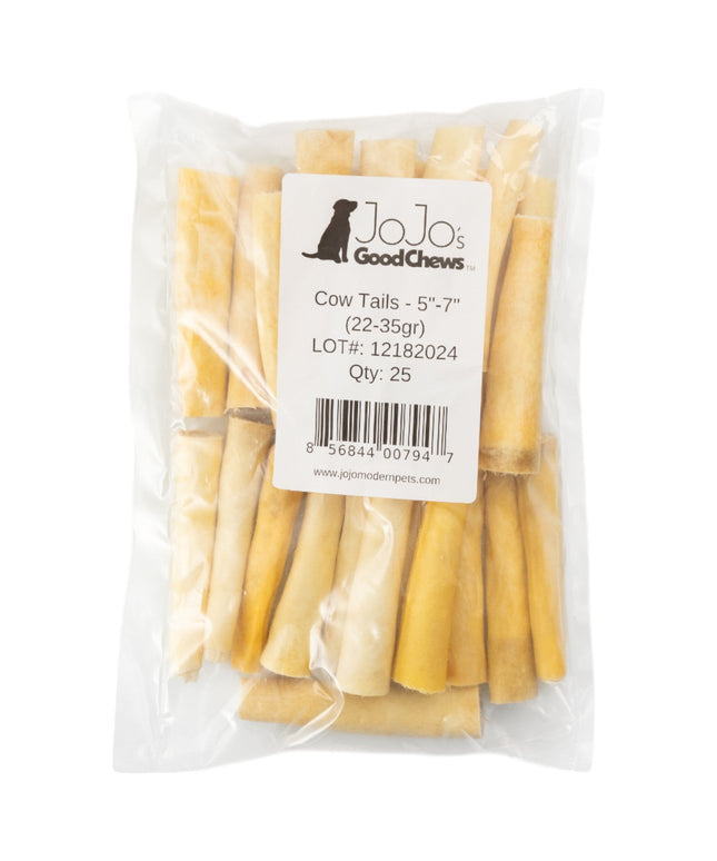 All-Natural Cow Tail Dog Treats – Premium Chews for Healthy Teeth & Gums – 5 to 7 Inches (25/case)