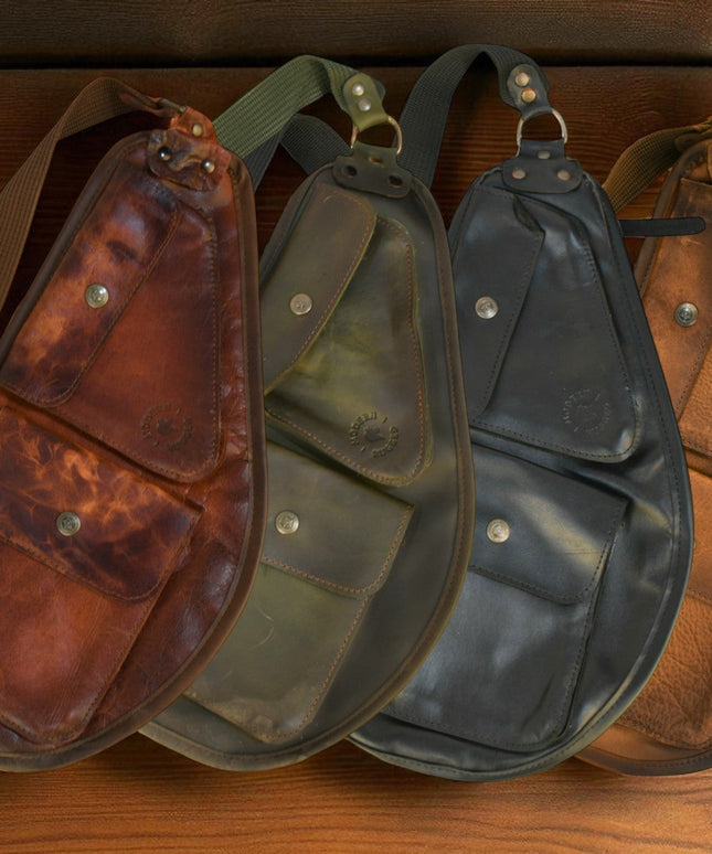 Bovine Leather Slim Sling - Black