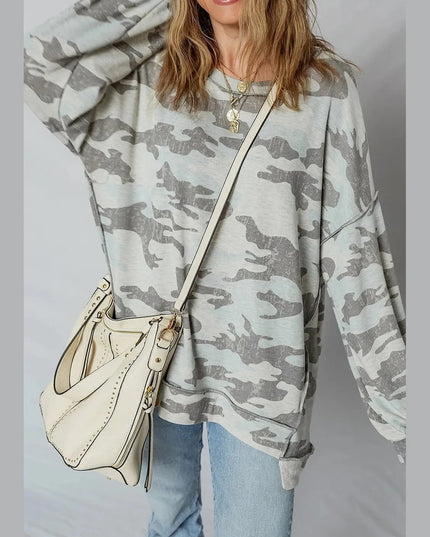 Camouflage Long Sleeve Sweatshirt