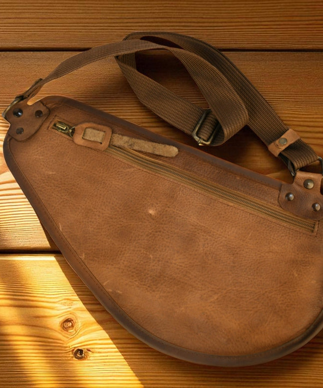 Bovine Leather Slim Sling - Tan