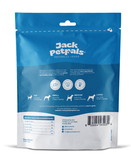 Jack PetPals Seafood Feast Codfish Skin Treat Chews (6oz)