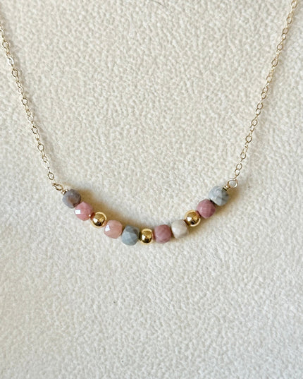 Alashan Mongolian Faceted Cube Necklace