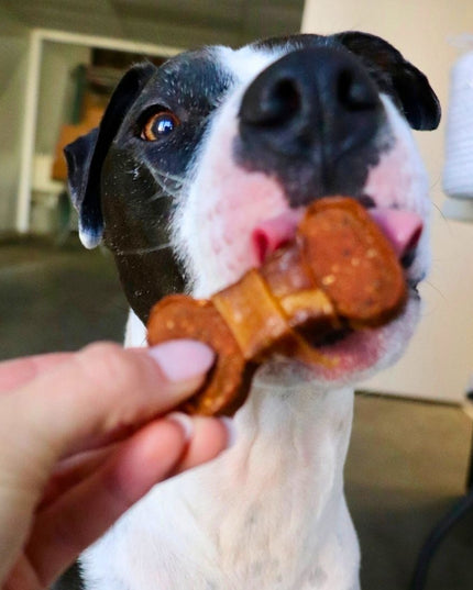 Chicken Wrapped Sweet Potato Bones