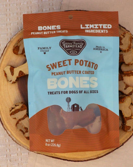 Peanut Butter Sweet Potato Bones