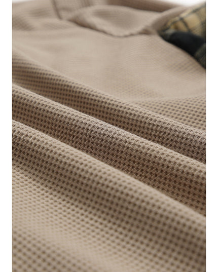 Plaid Button Down Collared Jacket