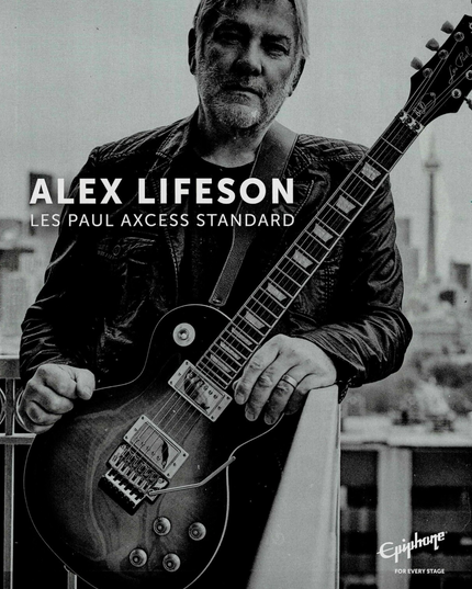 EPIPHONE GUITARS - ALEX LIFESON of RUSH - 2021 Print Advertisement