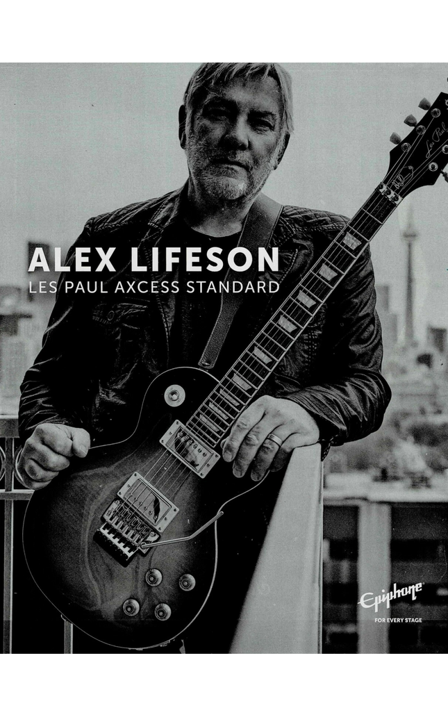 EPIPHONE GUITARS - ALEX LIFESON of RUSH - 2021 Print Advertisement