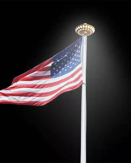 Double Row Solar Flagpole Top Light - 40 LED