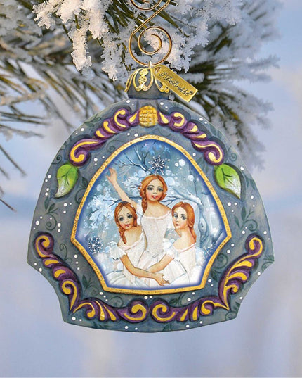 Nutcracker's Fairies Sculpted Hand-Painted Christmas Ornament by G. DeBrekht - Christmas Décor - 6102831