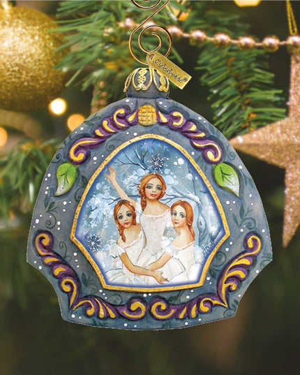 Nutcracker's Fairies Sculpted Hand-Painted Christmas Ornament by G. DeBrekht - Christmas Décor - 6102831