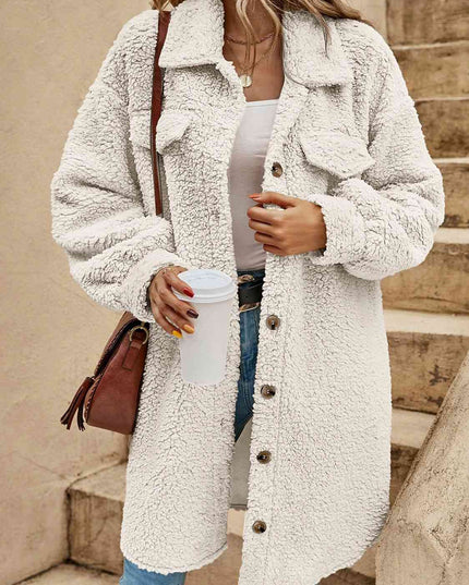 Women Collared Button Down Coat