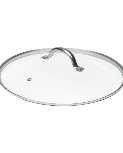 MASTERPAN Ceramic Nonstick Copper Color Wok & Glass Lid, 12" (30cm)