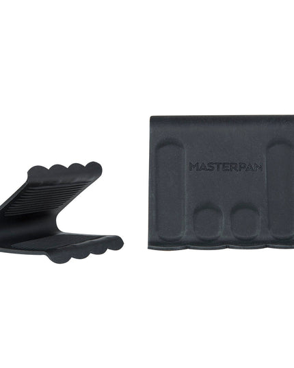 MASTERPAN Nonstick Stovetop Oven Grill Pan & Stainless Steel Lid, Black 12" (30cm)
