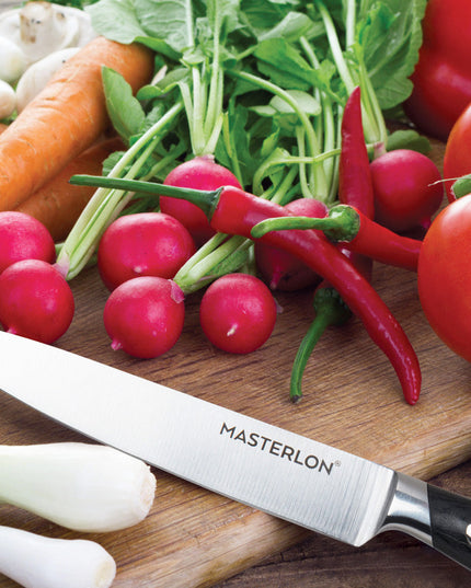 MASTERPAN Slicer Knife With Stainless Steel blade & Cover, 8" (20cm)
