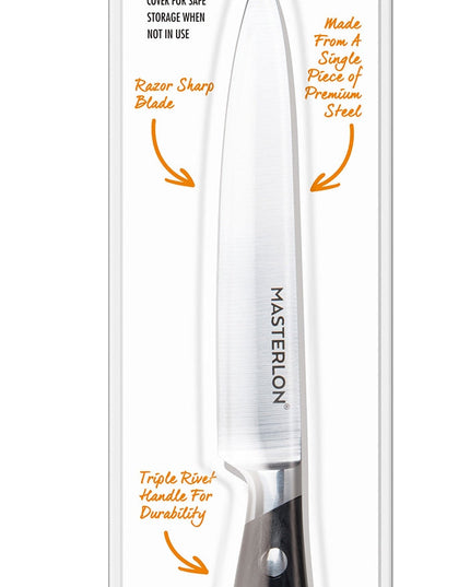 MASTERPAN Utility Knife With Stainless Steel blade & Cover, 5" (13cm)