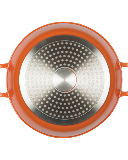 MASTERPAN Nonstick Dutch Casserole, Orange 3 Qt. 11" (28cm)
