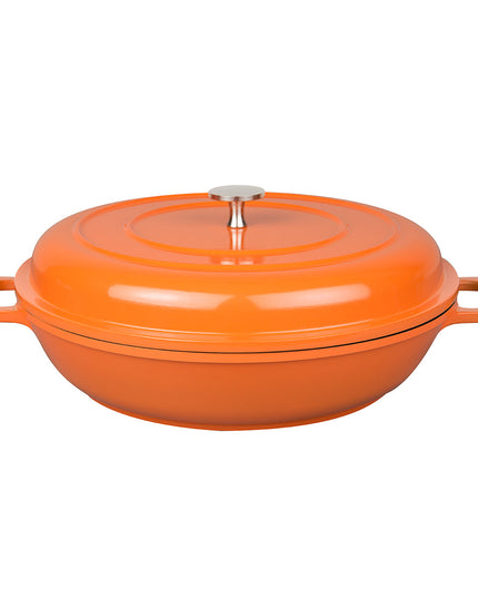 MASTERPAN Nonstick Dutch Casserole, Orange 3 Qt. 11" (28cm)
