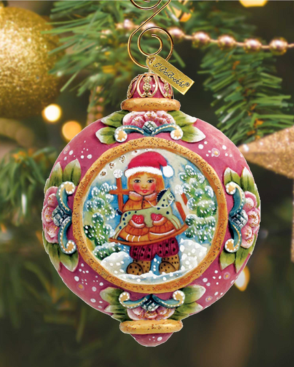 Christmas Gift Sculpted Hand-Painted Christmas Ornament by G. DeBrekht - 6102422