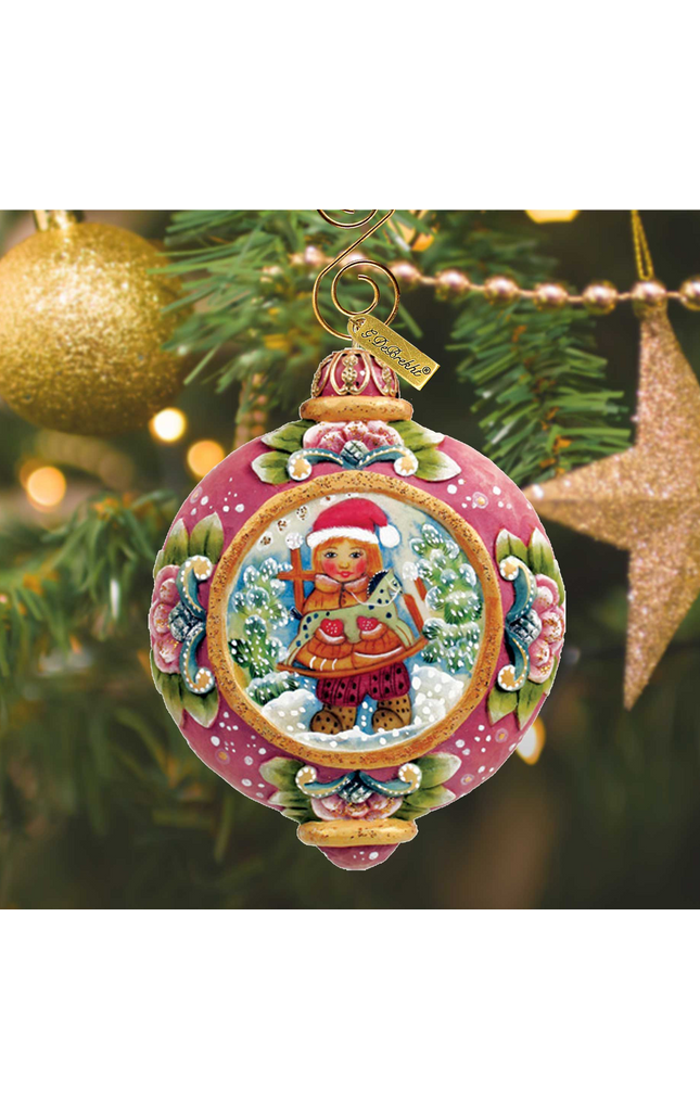 Christmas Gift Sculpted Hand-Painted Christmas Ornament by G. DeBrekht - 6102422