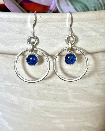 Ava Hammered Circle Earrings