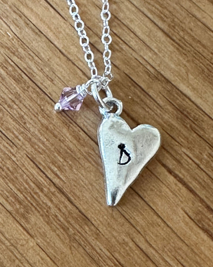 Jenna Heart Gold Necklace