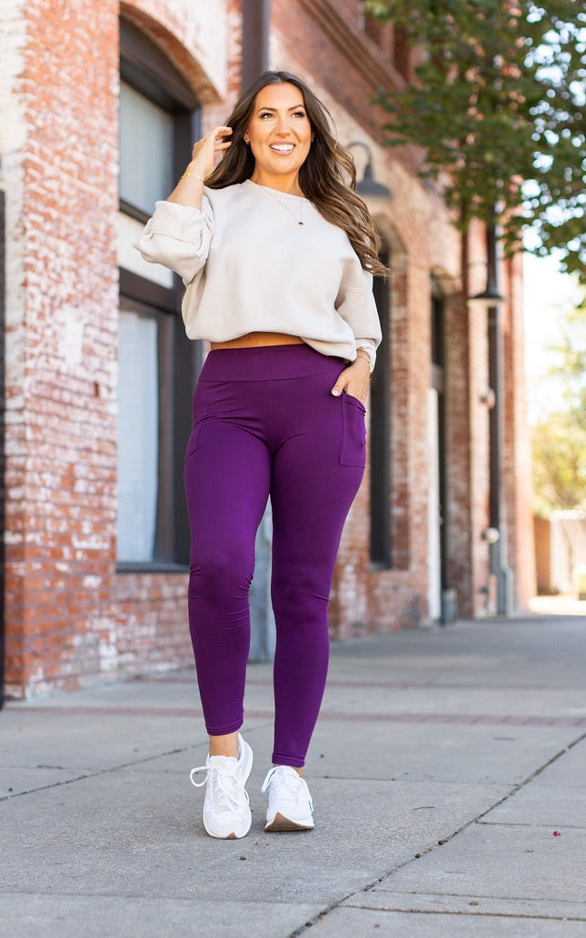 Ready to Ship | The Kinsley Purple Full Length Leggings