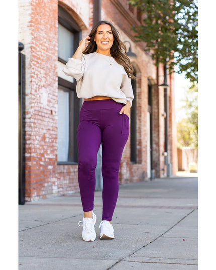 Ready to Ship | The Kinsley Purple Full Length Leggings