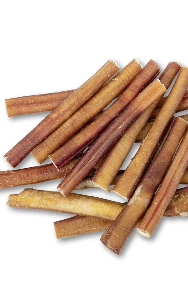 All-Natural Beef Bully Stick Dog Treats, High Protein & Long-Lasting Chews – 6-Inch Thick (25/case)