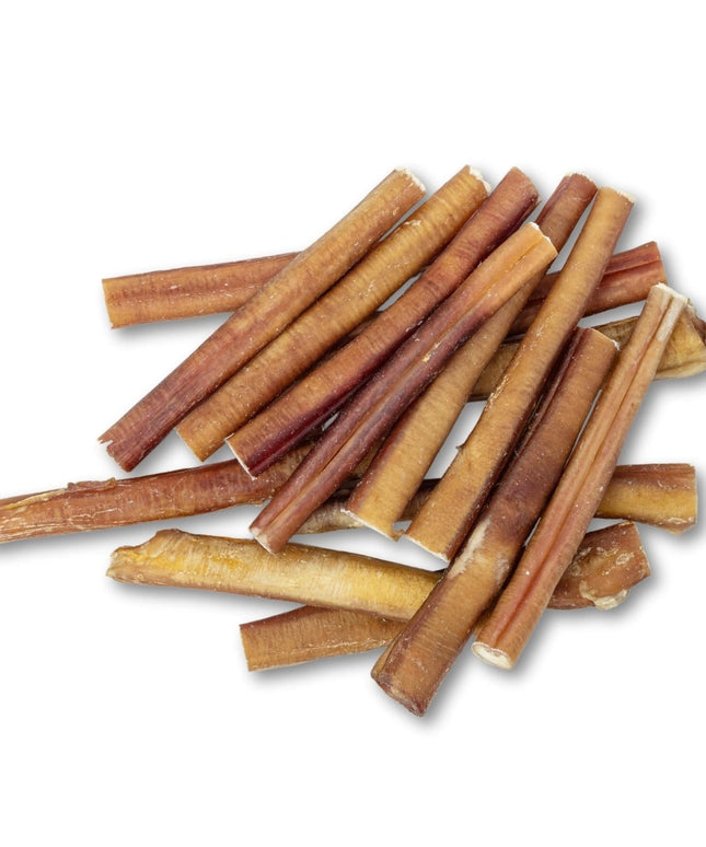 All-Natural Beef Bully Stick Dog Treats, High Protein & Long-Lasting Chews – 6-Inch Thick (25/case)