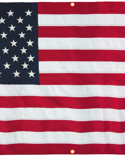 Polyester American Flag with Grommets Along Edges for Wall Hanging - Indoor or Outdoor *Made in USA*