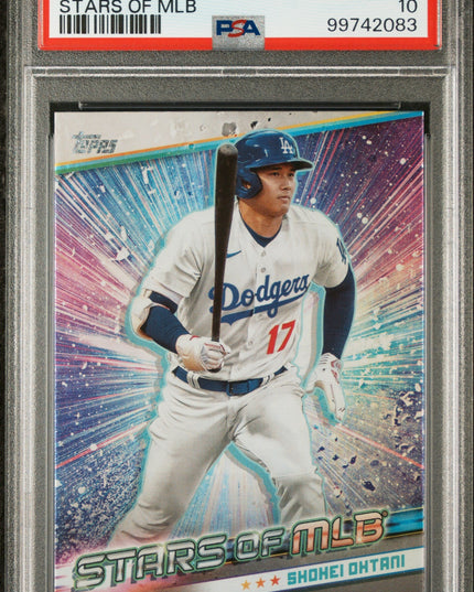 Graded 2024 Topps Shohei Ohtani #SMLB55 Stars of MLB Baseball Card PSA 10 Gem Mint