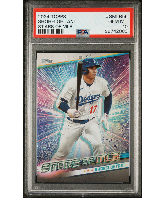 Graded 2024 Topps Shohei Ohtani #SMLB55 Stars of MLB Baseball Card PSA 10 Gem Mint