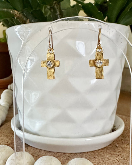 Artisan Cross Earrings