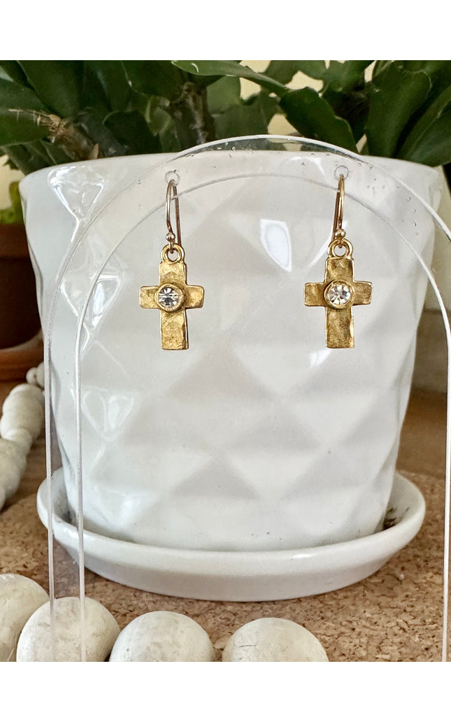 Artisan Cross Earrings